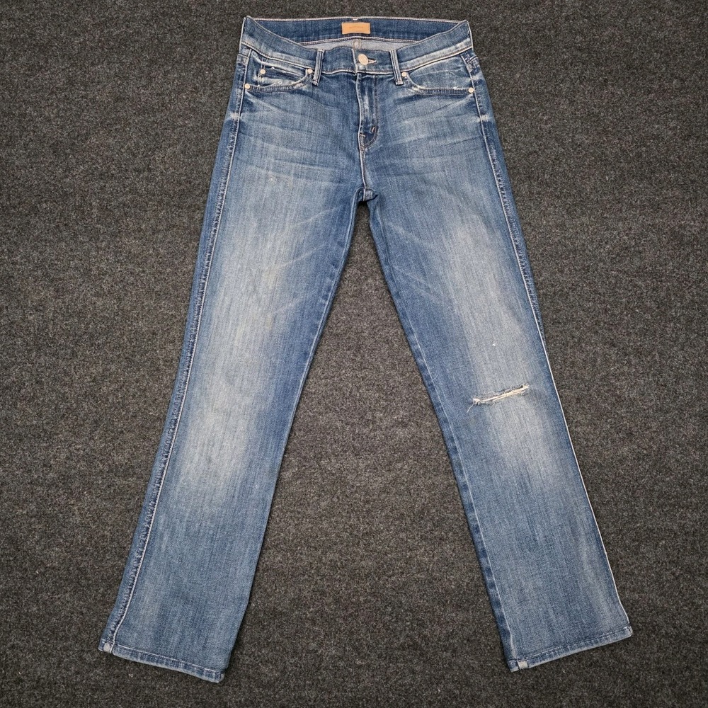 Mother Womens 25 Rascal‎ Ankle Straight Leg Denim Jeans High Five Wash